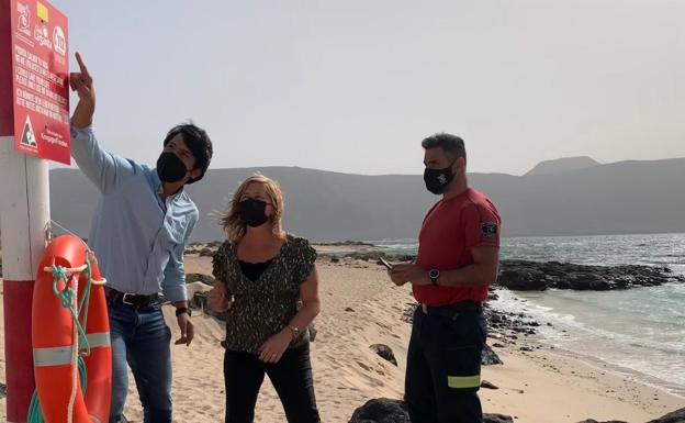 Material para salvar vidas en La Graciosa