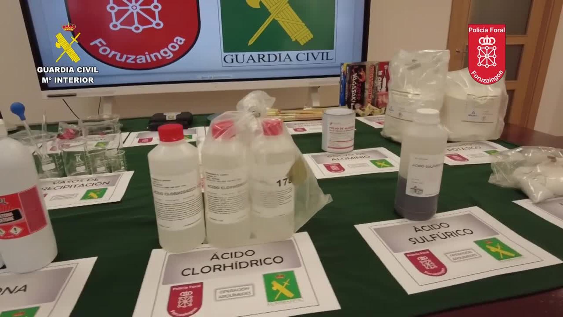 Desmantelado un laboratorio clandestino de fabricación de explosivos en