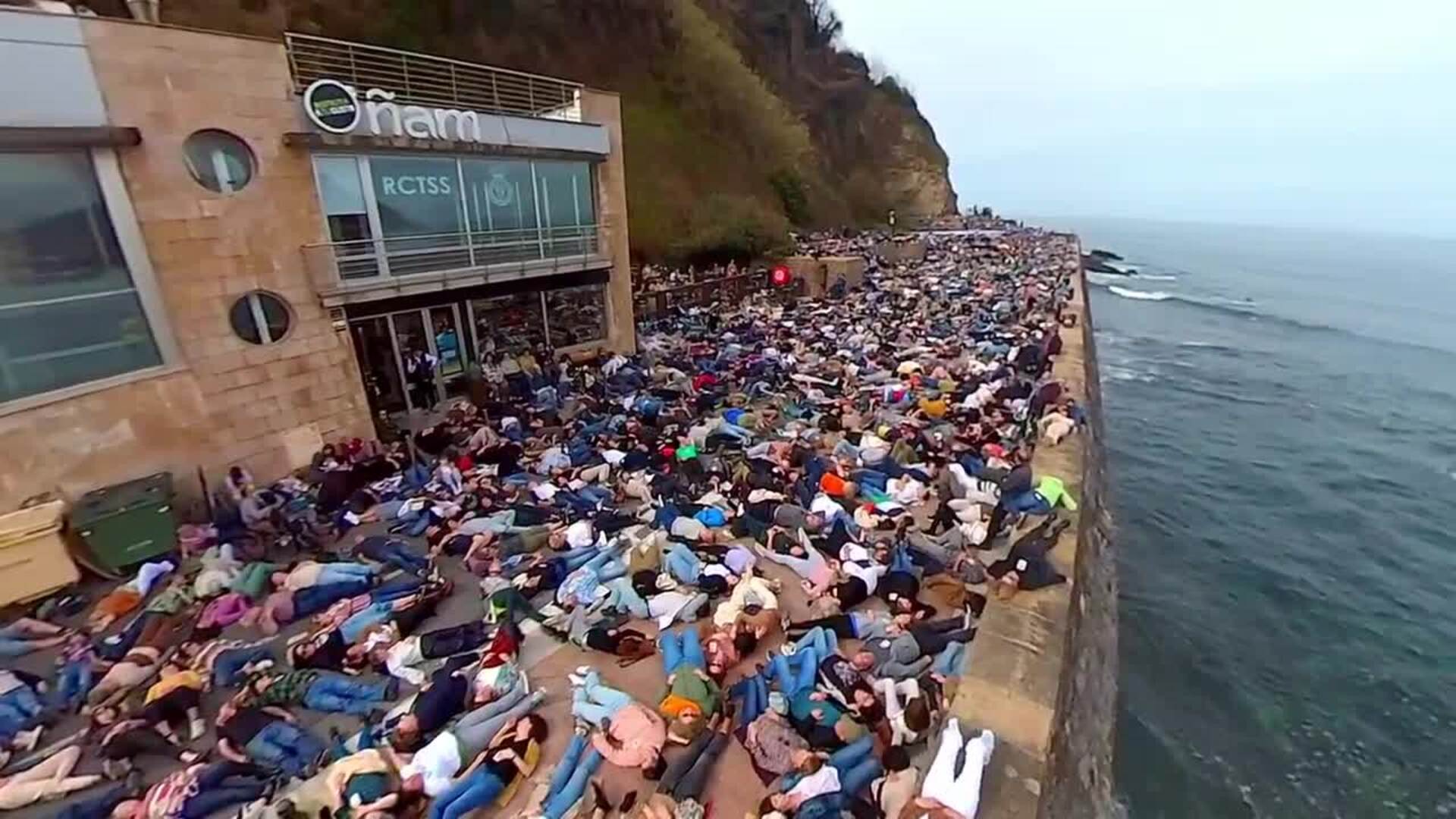 La Manifestaci N En Donostia A Favor Del Pueblo Palestino Desde El