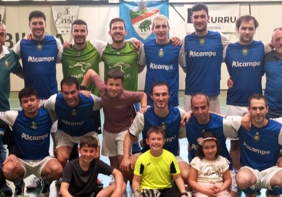 Oiartzun El primer equipo de fútbol sala del Oiartzun campeón de