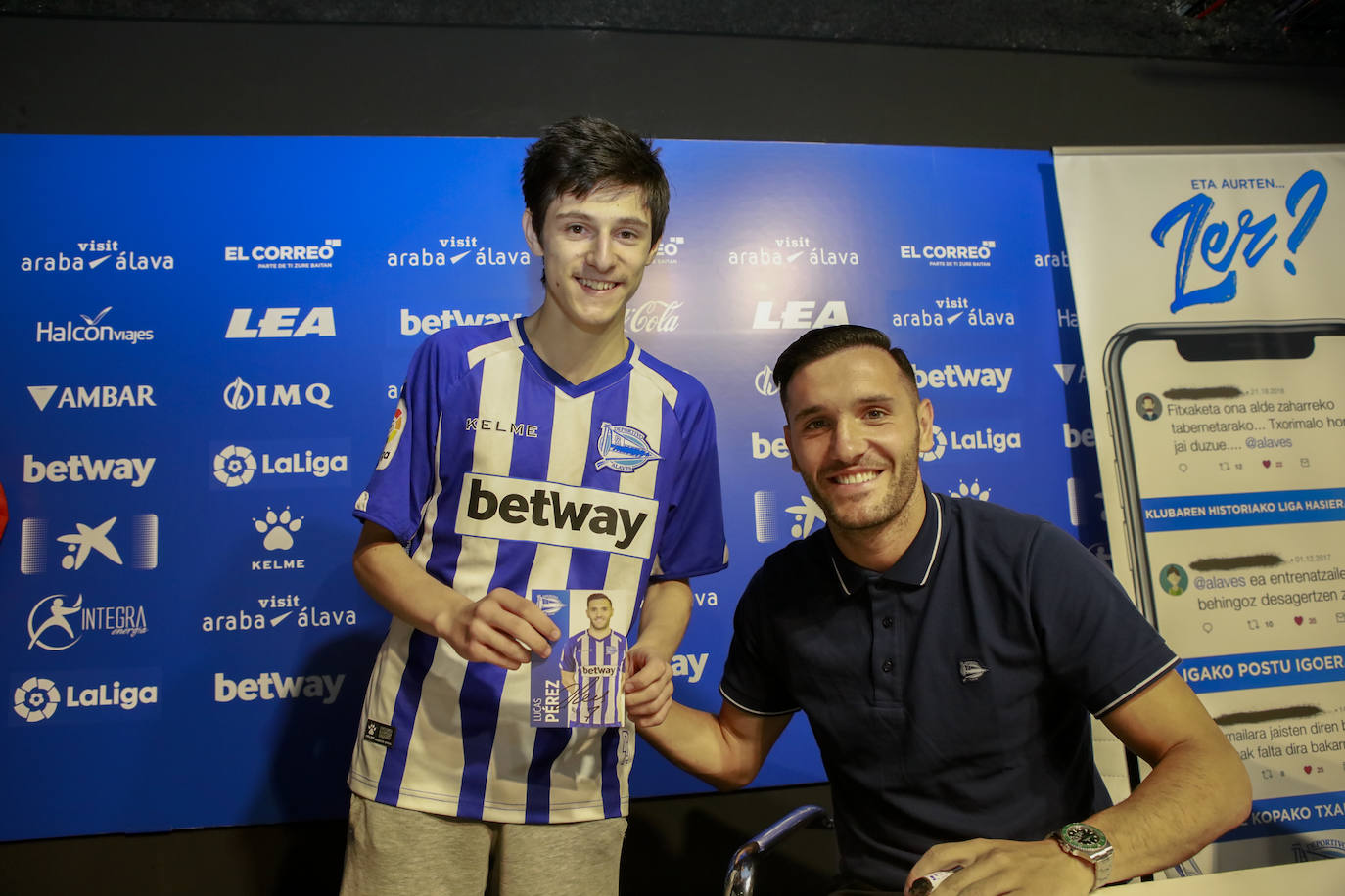 Fotos Presentación Lucas Pérez El Correo