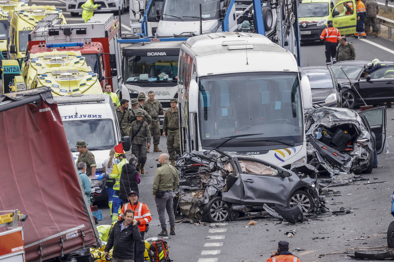 Fotos Accidente M Ltiple En La A A La Altura De J Ndiz El Correo