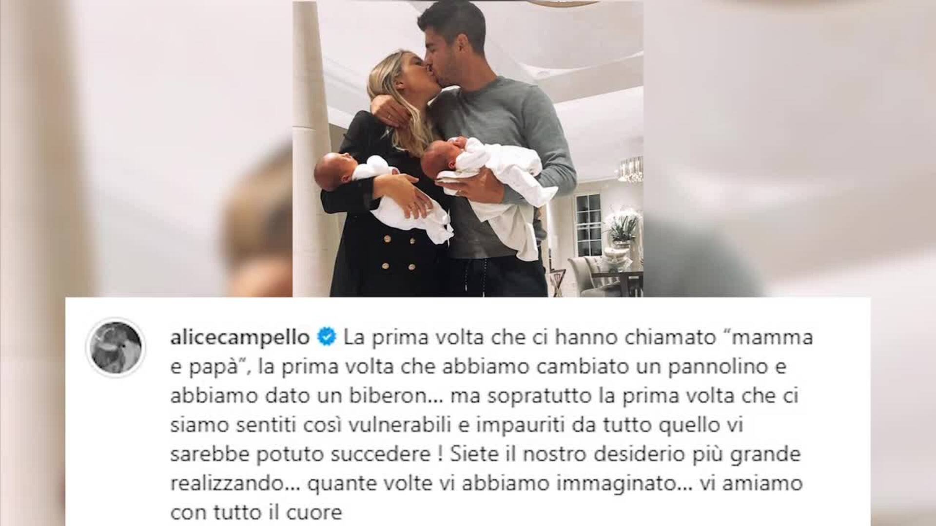 Alice Campello Y Lvaro Morata Celebran El Cumplea Os De Sus Hijos Ale