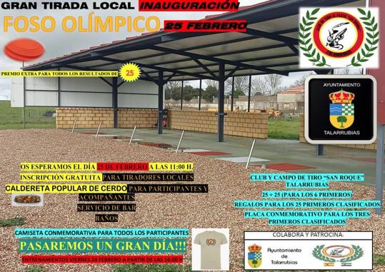 Una gran tirada inaugural para estrenar el nuevo foso olímpico de Talarrubias