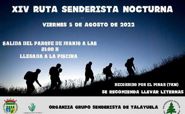 El grupo Senderista de Talayuela organiza hoy viernes una nueva Edición