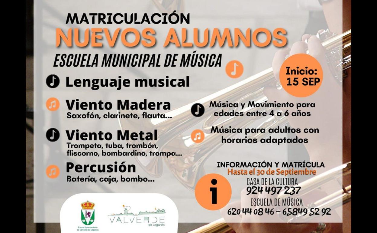 Abierto El Plazo De Matriculaci N Para La Escuela Municipal De M Sica Hoy