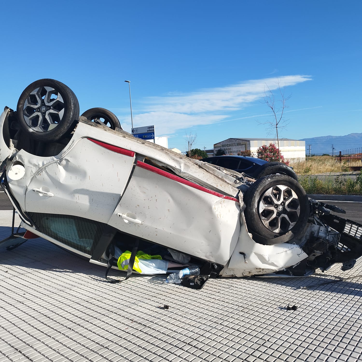 Suceso en Extremadura Así ha quedado el vehículo accidentado en