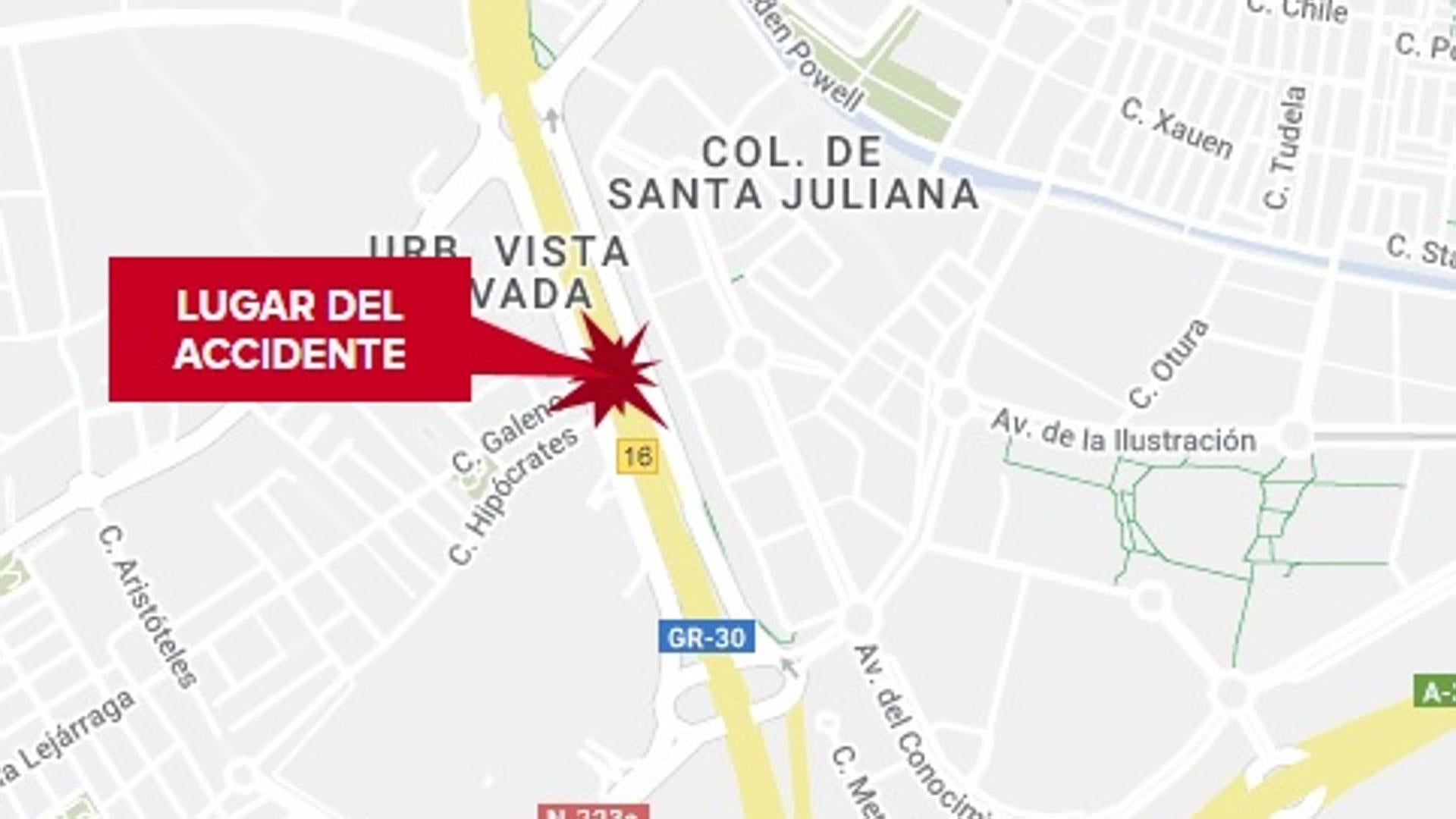 Accidente En Granada Un Herido Leve Por Un Accidente En La