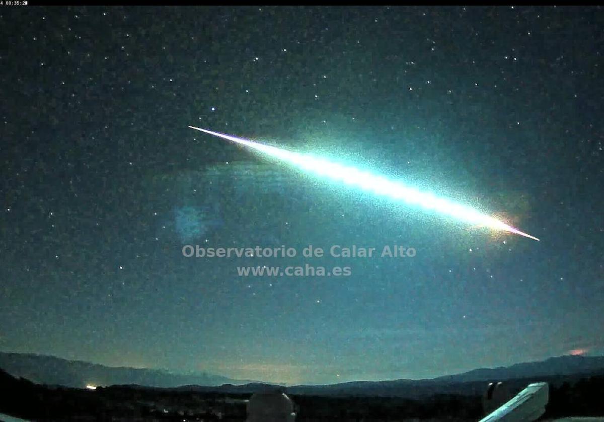 Calar Alto Detecta Una Bola De Fuego Sobrevolando El Cielo A 65 000