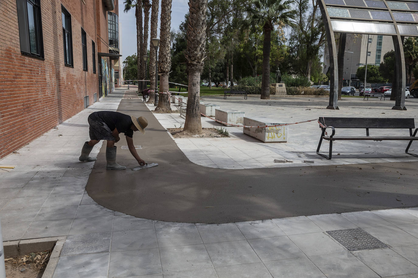 Fotos Obras Del Tramo De Carril Bici De Esparta Y Ronda De La Uni N