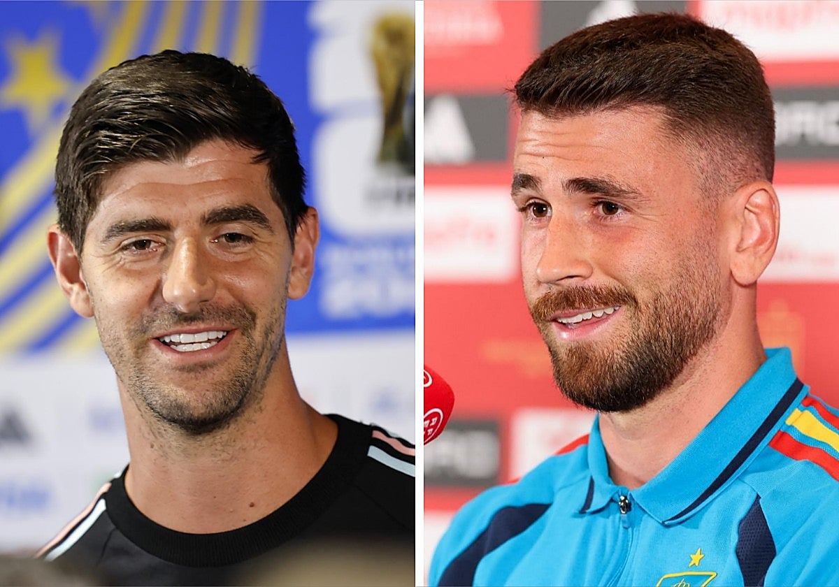 Courtois y Unai Simon, porteros de Bélgica y España