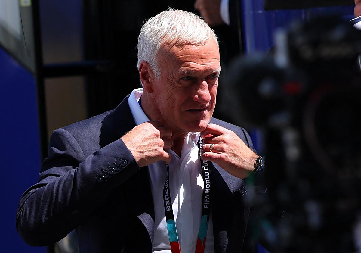 Deschamps, minutos antes del partido Francia-Marruecos.