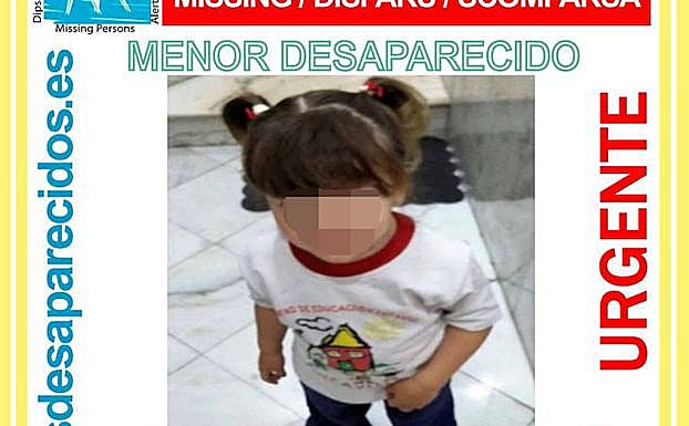 La niña desaparecida en Málaga.