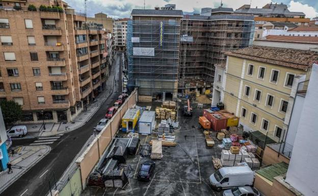 Obras en de la residencia en el antiguo colegio de las Hijas de Jesús. 