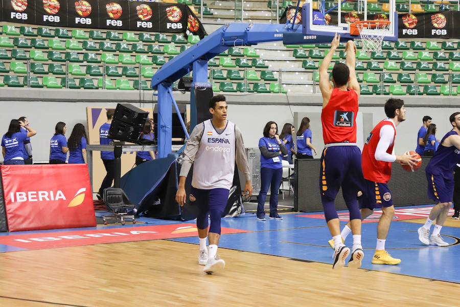 Entrenamiento de la Selección Española en Burgos