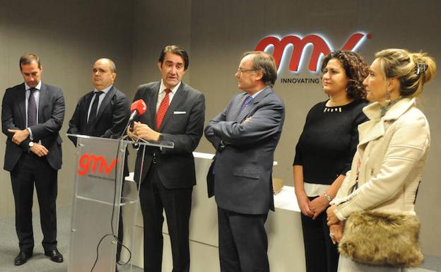 Francisco Pérez, Ignacio Santos, Juan Carlos Suárez-Quiñones, Miguel Ángel Martínez Olagüe, María Ángeles Rincón y María Victoria Seco, este lunes. 