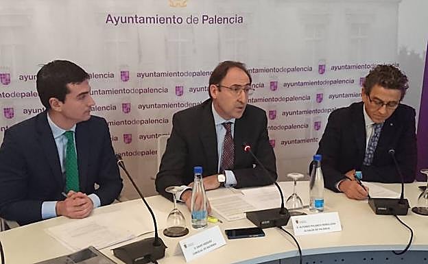 David Vázquez, Alfonso Polanco y Facundo Pelayo, en la presentación. 
