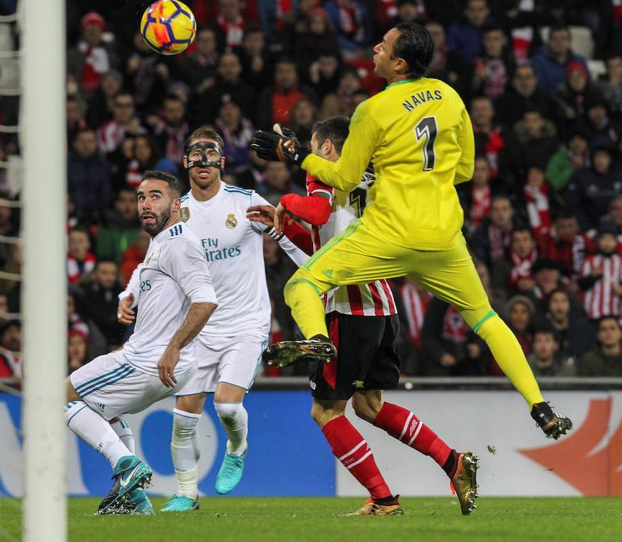 El conjunto blanco no logró pasar del empate en San Mamés en un partido en el que ningún equipo consiguió hacer gol.