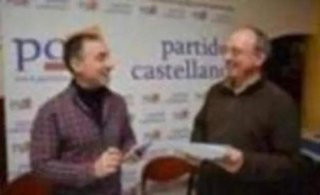 Domingo Hernández y Luis Marcos, portavoces del PCAS en Burgos