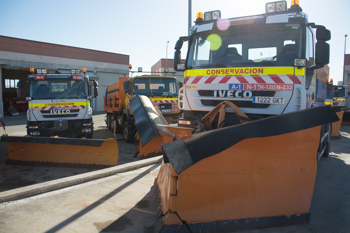 Las máquinas quitanieves ya están preparadas