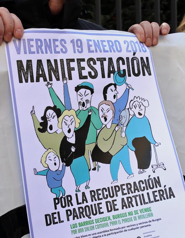 Cartel de la manifestación organizada por Comunales Vivos