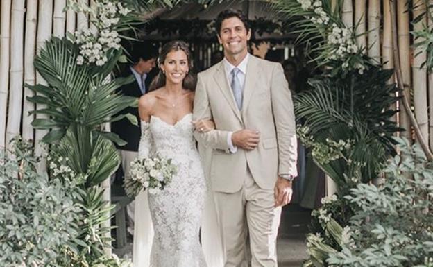 Ana Boyer y Fernando Verdasco, convertidos en marido y mujer. 