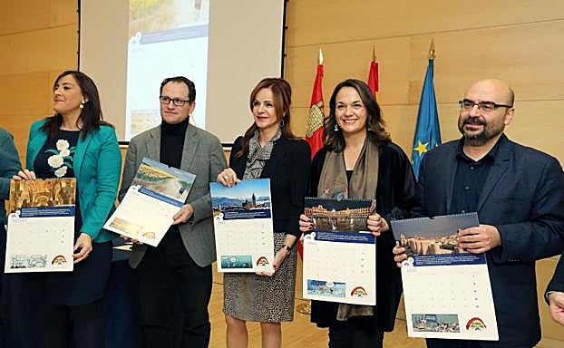 Presentación del calendario solidario. 