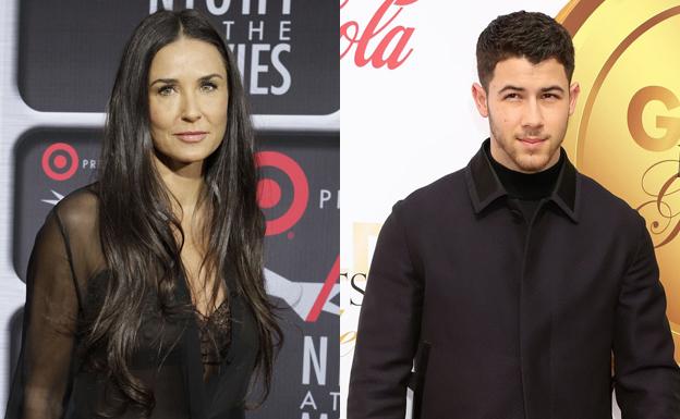 Demi Moore y Nick Jonas. 