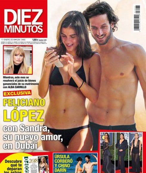 La pareja en la portada de 'Diez Minutos'. 