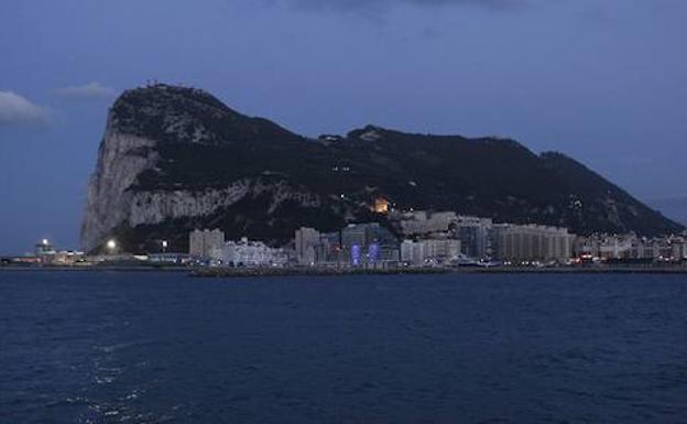 Vista del Peñón de Gibraltar. 