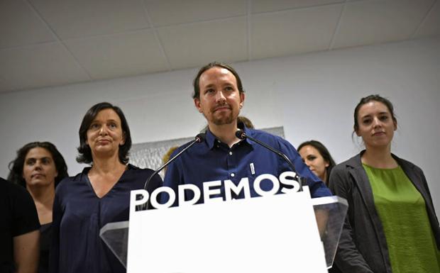 Iglesias, antes de una rueda de prensa. 