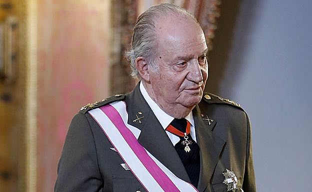 El rey emérito Juan Carlos I. 