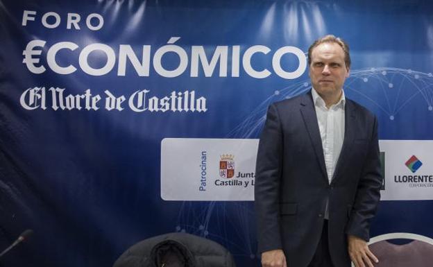 Daniel Lacalle, esta mañana en el hotel Vincci Frontaura.