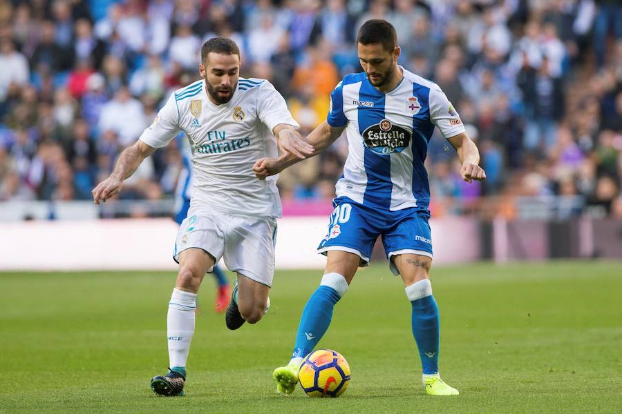 El conjunto de Zidane se dio un festín de goles pese a empezar perdiendo y acabó derrotando al Dépor por un contundente 7-1.