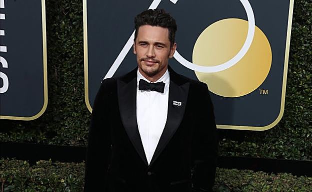 El actor James Franco, en los 'Globos de Oro'.