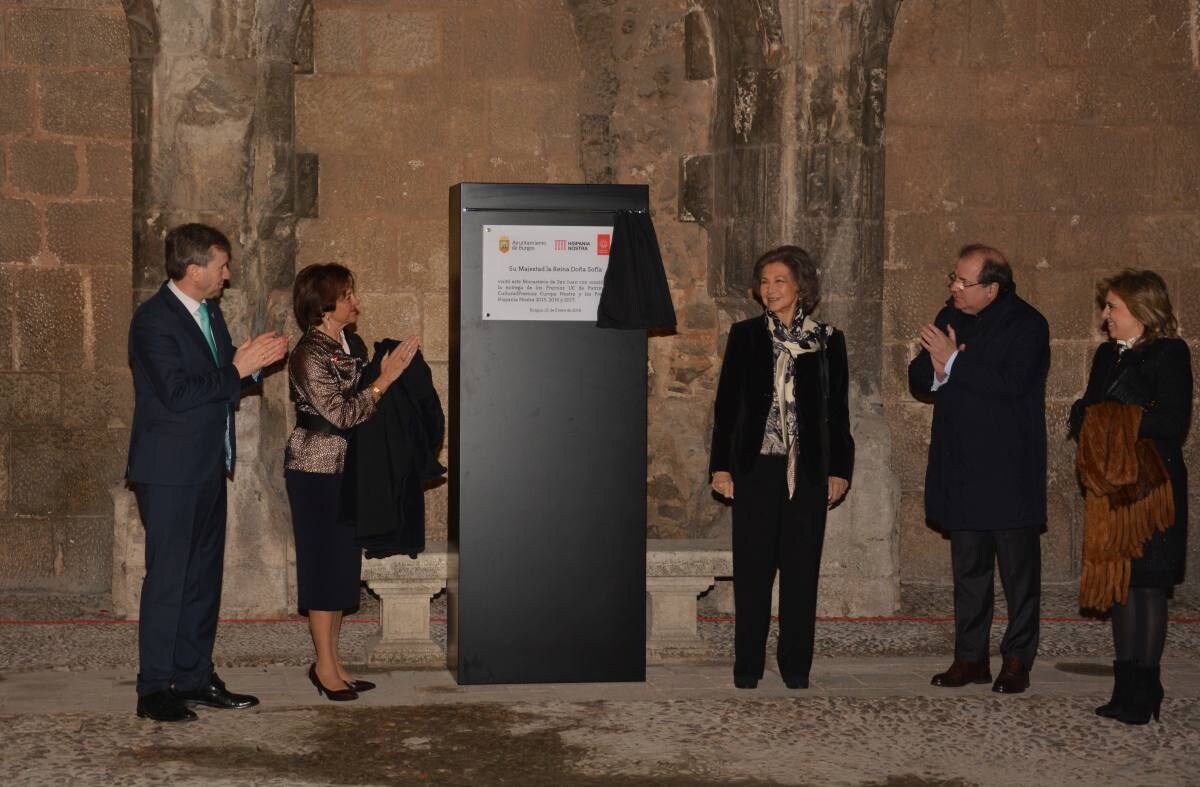 La Reina Sofía preside en Burgos el acto de entrega de los Premios Unión Europea del Patrimonio Cultural.