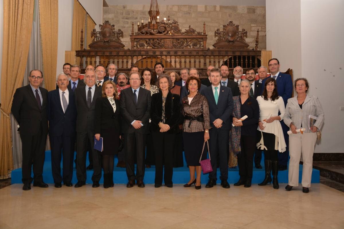 La Reina Sofía preside en Burgos el acto de entrega de los Premios Unión Europea del Patrimonio Cultural.