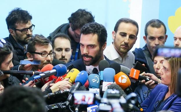 El presidente del Parlament, Roger Torrent.