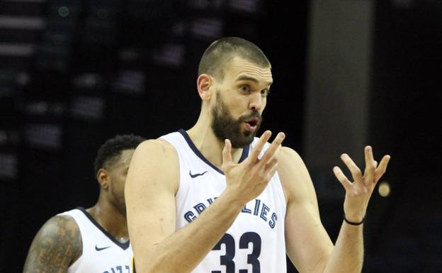 Marc Gasol, durante el partido. 