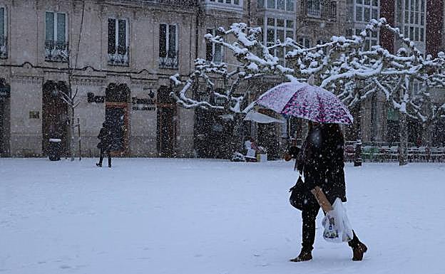 Burgos capital puede acumular hasta tres centímetros de nieve