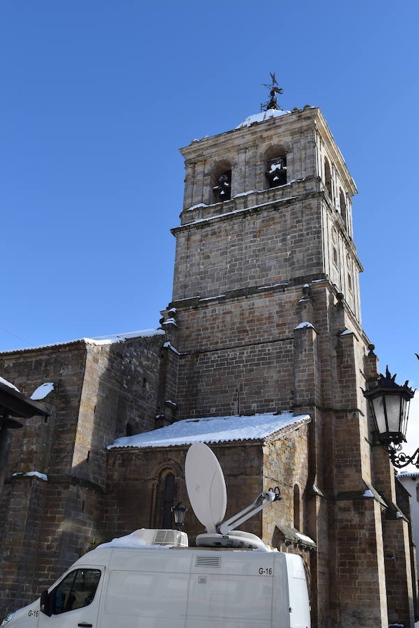 La madrugada del 1 al 2 de febrero de 2018 ha dejado estas imágenes en Aguilar de Campoo.