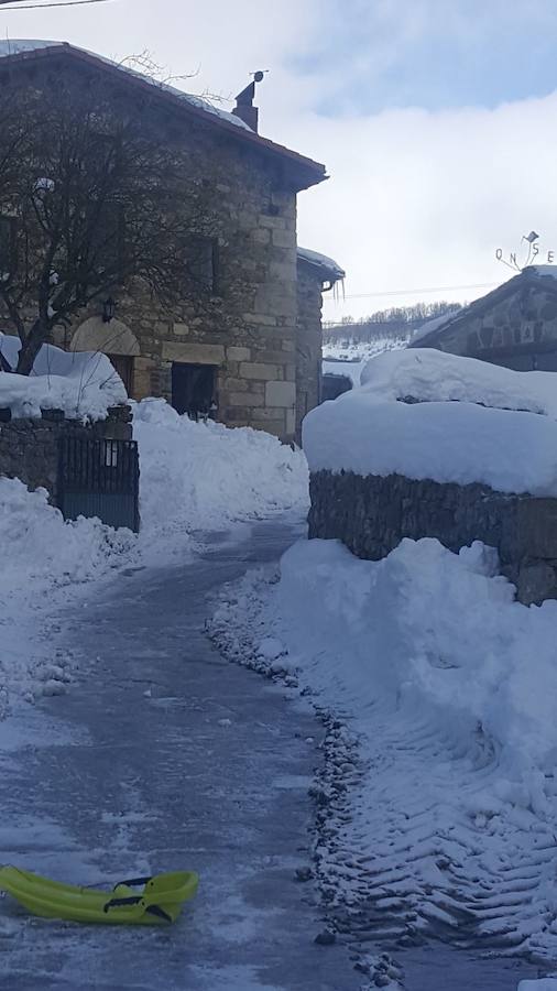 Deja de nevar en Palencia, pero la nieve tardará en marcharse