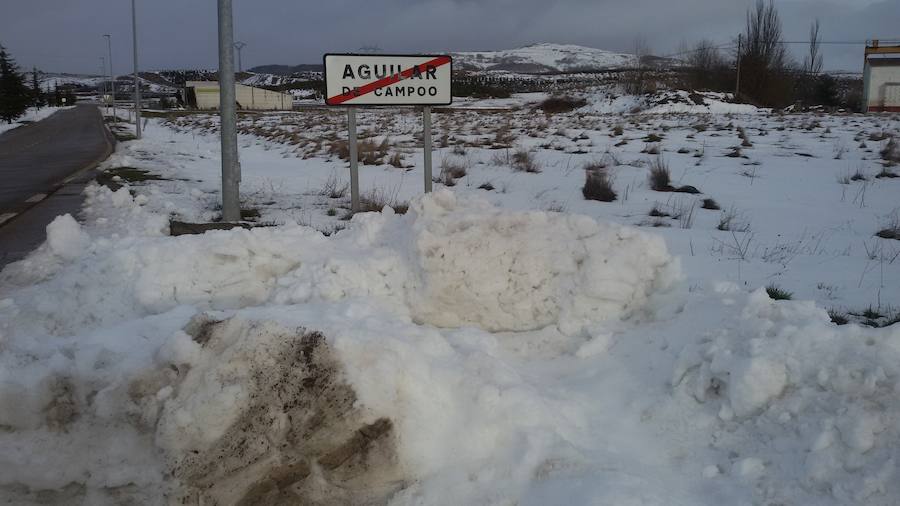 Deja de nevar en Palencia, pero la nieve tardará en marcharse