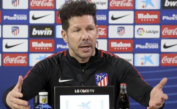 Diego Simeone, técnico del Atlético. 