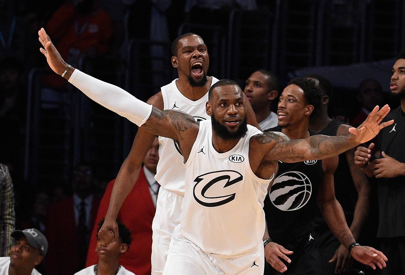 Las mejores imágenes del All Star de la NBA en el que LeBron James ha sido elegido el MVP.