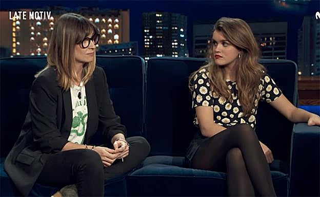 Amaia y Noemí Galera en 'Late Motiv', de Buenafuente. 