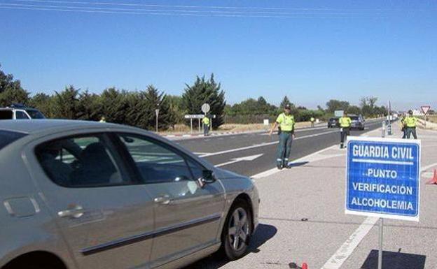 Control de alcoholemia de la Guardia Civil