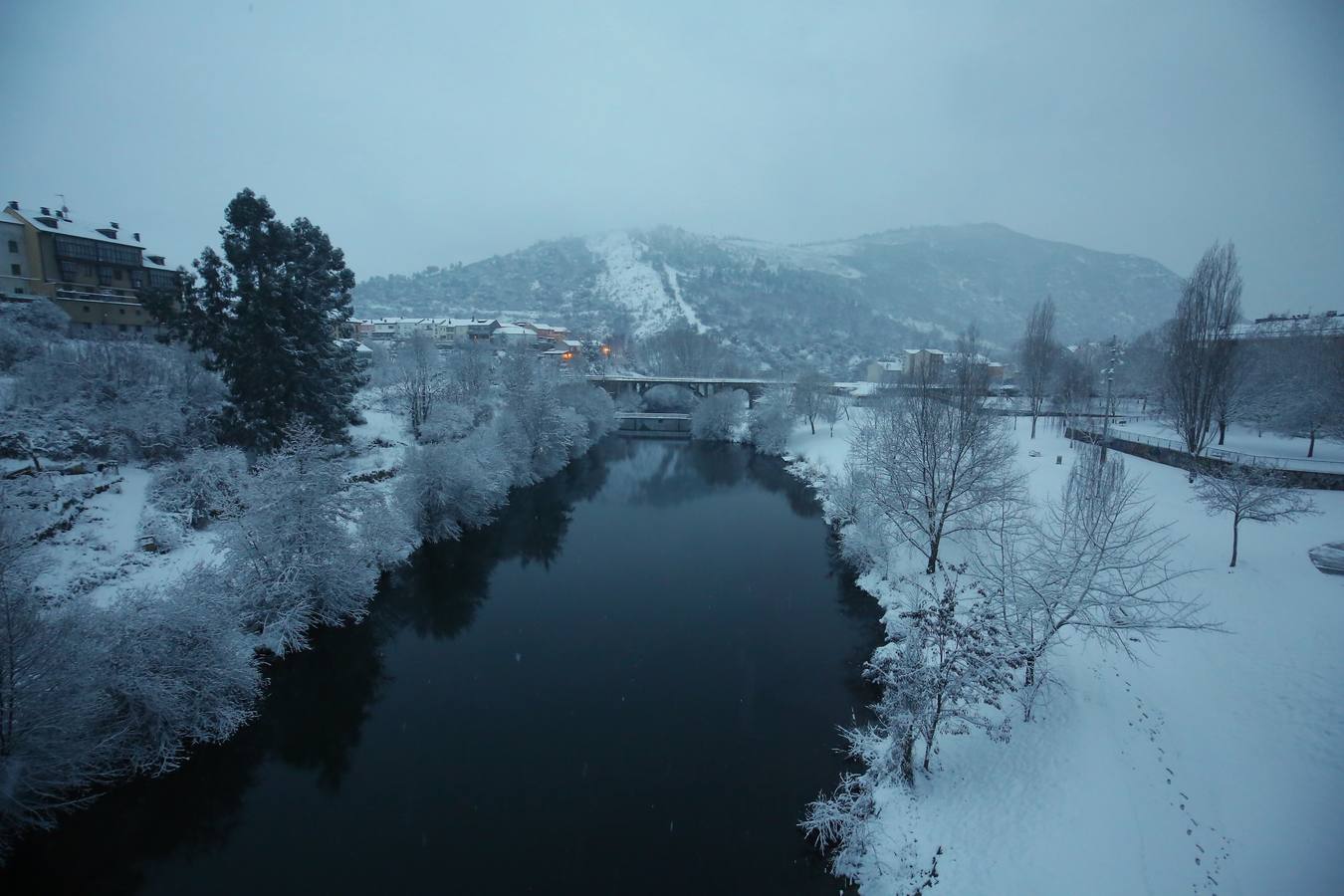 Temporal de nieve en Ponferrada.