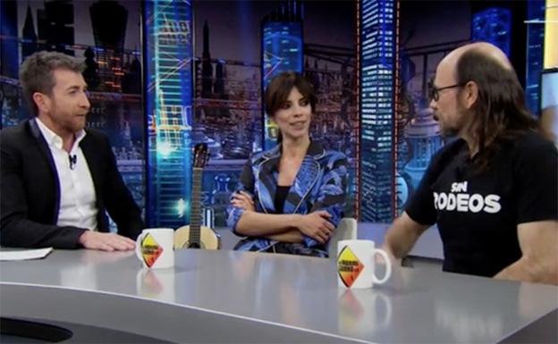 Maribel Verdú y Santiago Segura, en 'El Hormiguero', con Pablo Motos. 