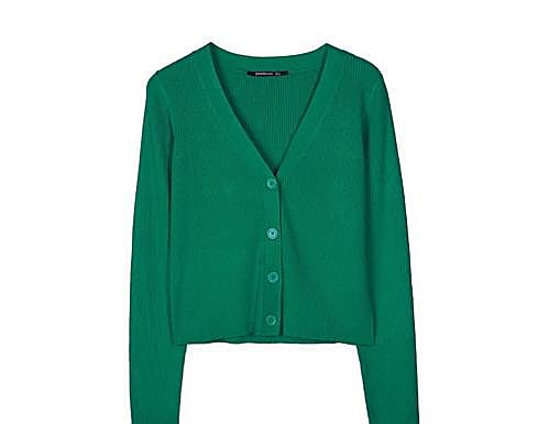 Cardigan verde de esta temporada
